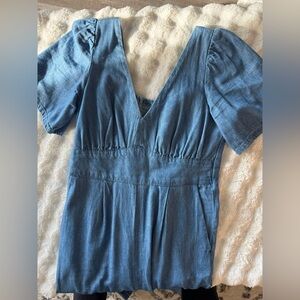 Old Navy Blue Denim Jumpsuit